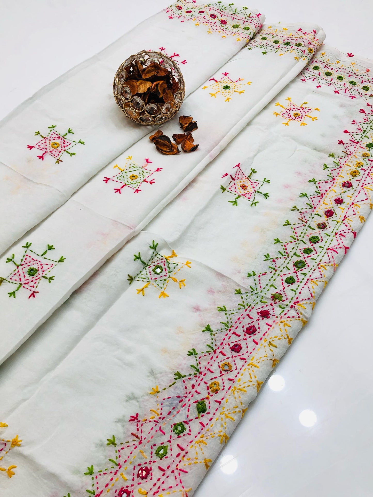 Handmade Lawn Dupatta