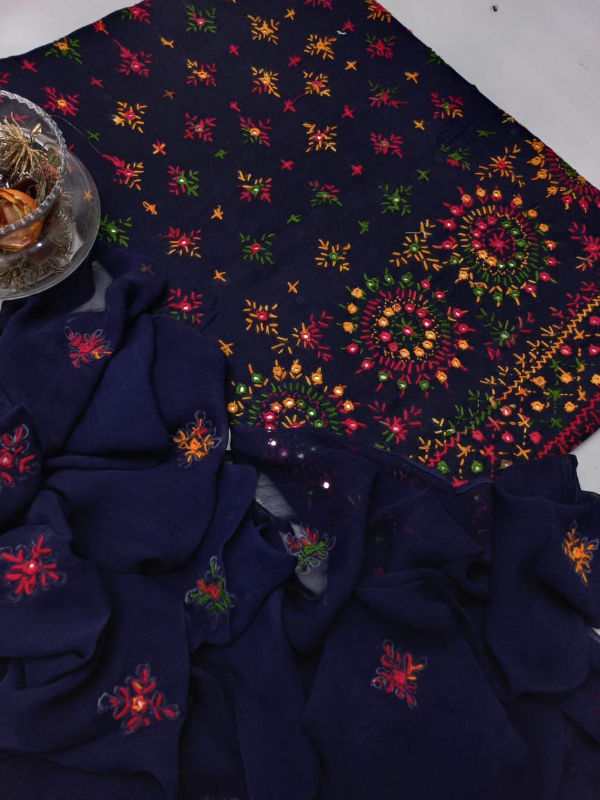 3-Piece Handmade Lawn Paka Sheesha