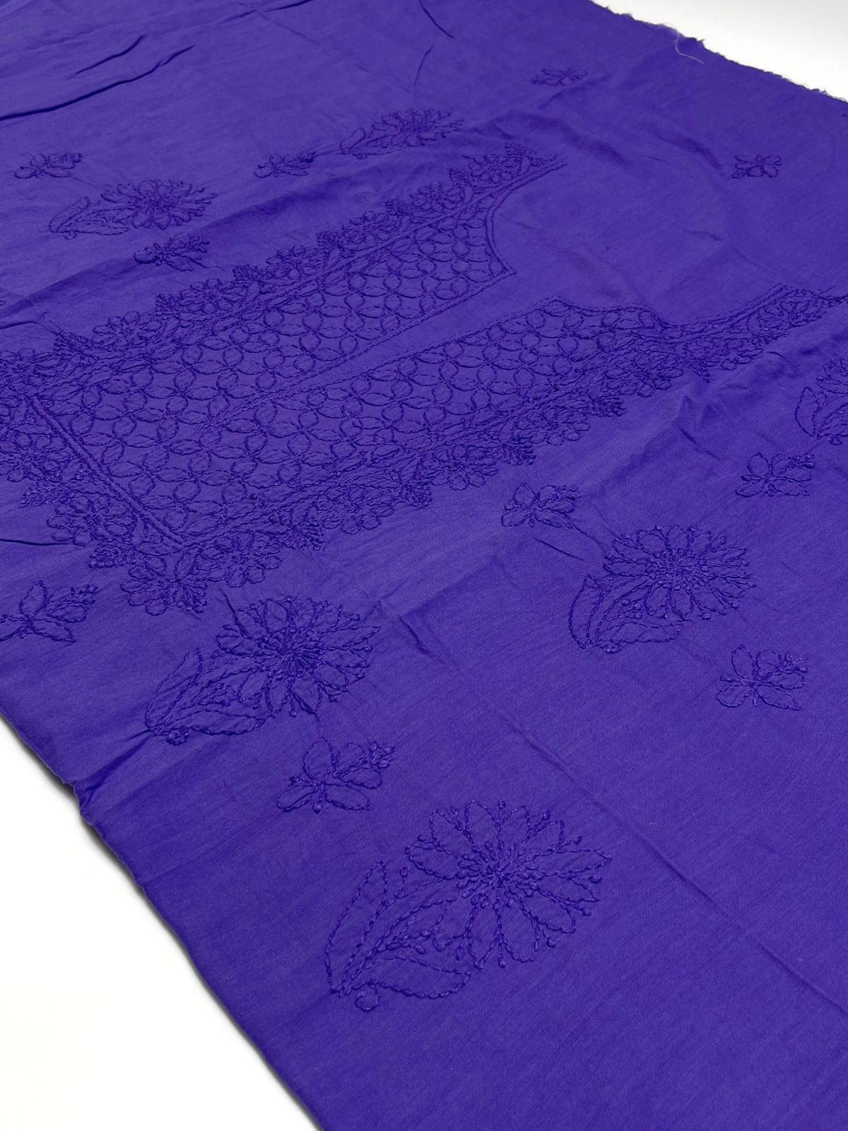 1 piece Handmade Lucknow chickenkari shirt.