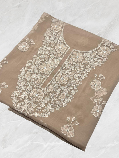 2-Piece Chiffon Handmade Shadow Chicken Kari