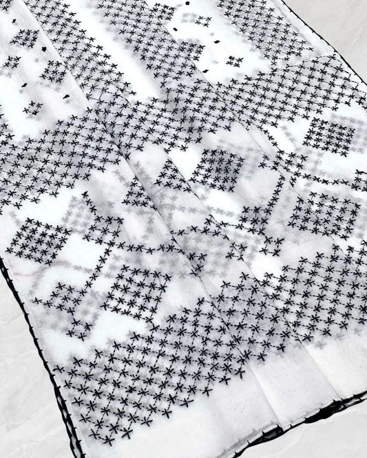 Hand Embroidered Pure lawn Chaadar/Dupatta