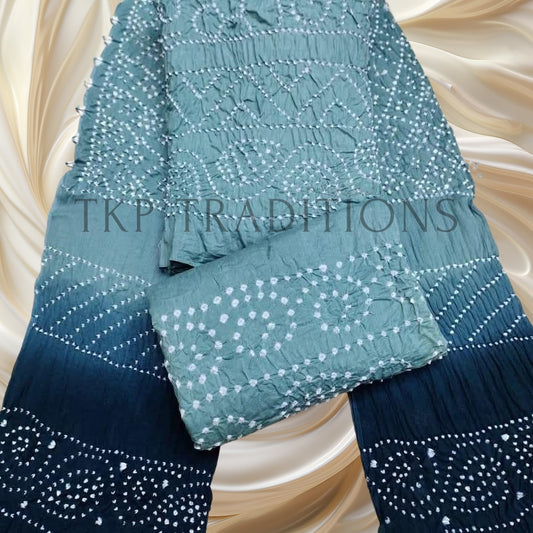 3-Piece Tye & Dye Handmade Chunri Lawn Suit
