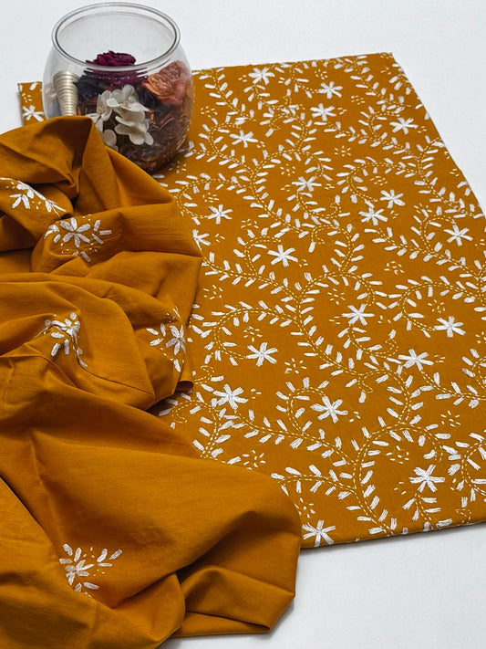 3-Piece Handmade Paka Tanka Embroidered Lawn
