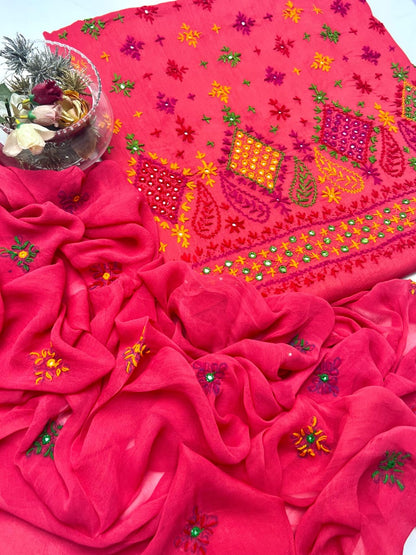 3-Piece Multicolor Handmade Sheesha Work