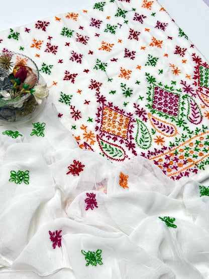 3-Piece Multicolor Handmade Sheesha Work