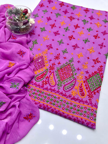 3-Piece Multicolor Handmade Sheesha Work