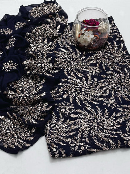 2-Piece Marori Gota Chiffon