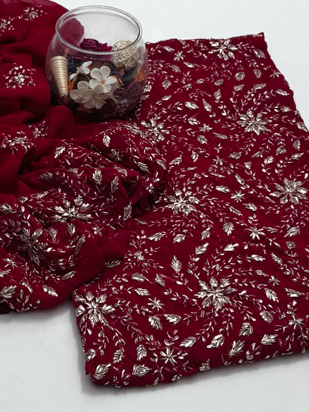 2-Piece Marori Gota Chiffon