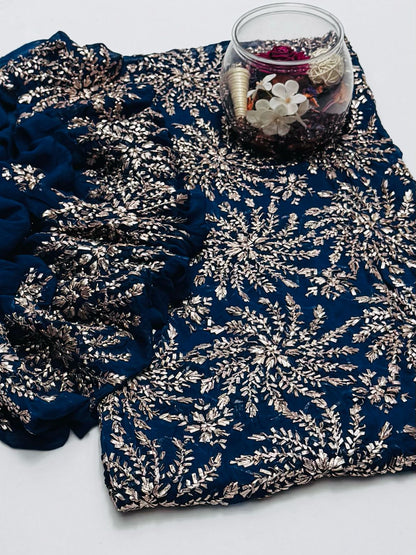 2-Piece Marori Gota Chiffon