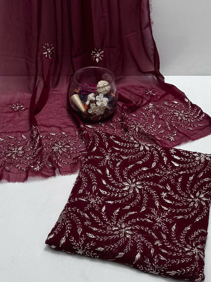 2-Piece Marori Gota Chiffon