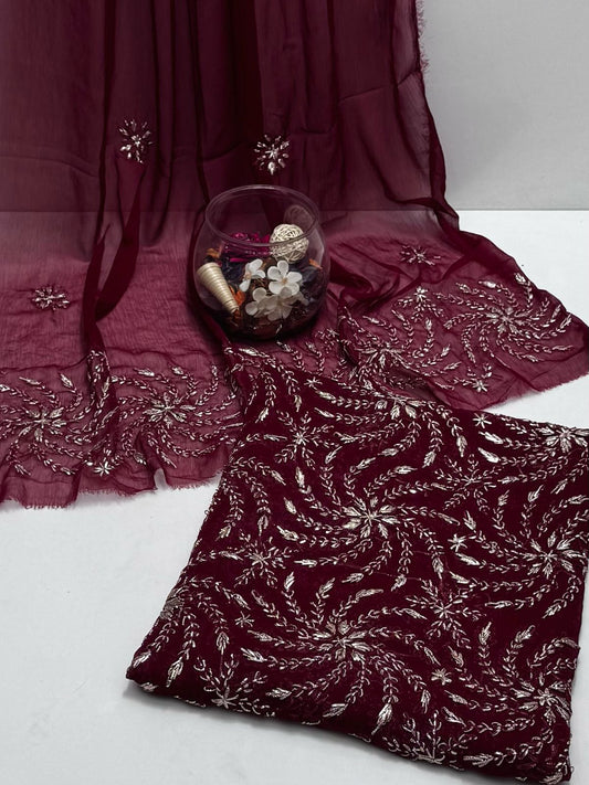 2-Piece Marori Gota Chiffon