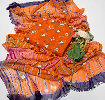 3-Piece Kachabor Embroidery Lawn