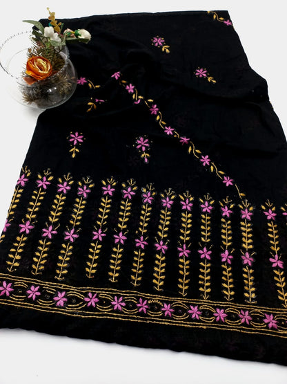 Hand Embroidered Swiss lawn Chaadar/ Dupatta D1