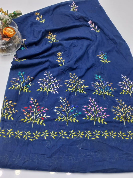 Hand Embroidered Swiss lawn Chaadar/ Dupatta D2