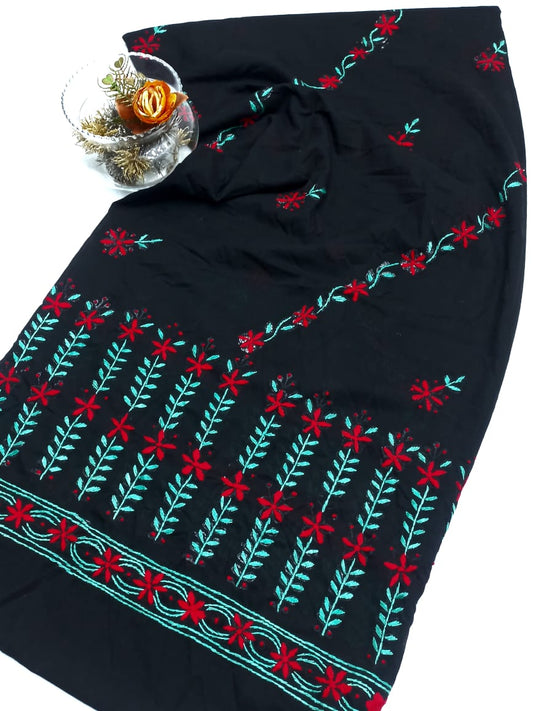 Hand Embroidered Swiss lawn Chaadar/ Dupatta D1