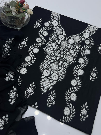 3-Piece Paka Tanka Sheesha Work Hand Embroidered