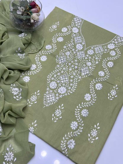 3-Piece Paka Tanka Sheesha Work Hand Embroidered
