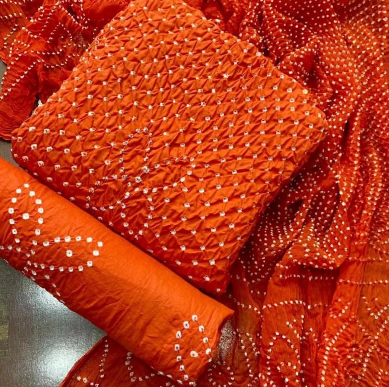 3-piece Lawn Handmade Chunri Suit