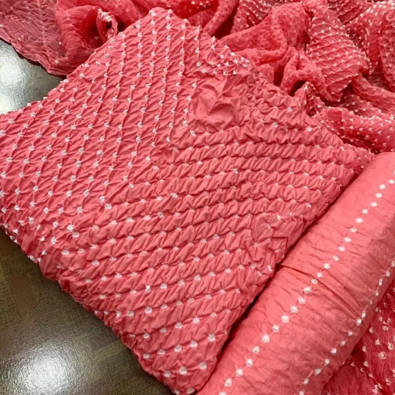 3-piece Lawn Handmade Chunri Suit