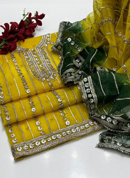 2-Piece handmade LCD Gotta Organza