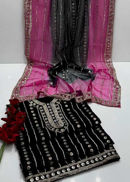 2-Piece handmade LCD Gotta Organza
