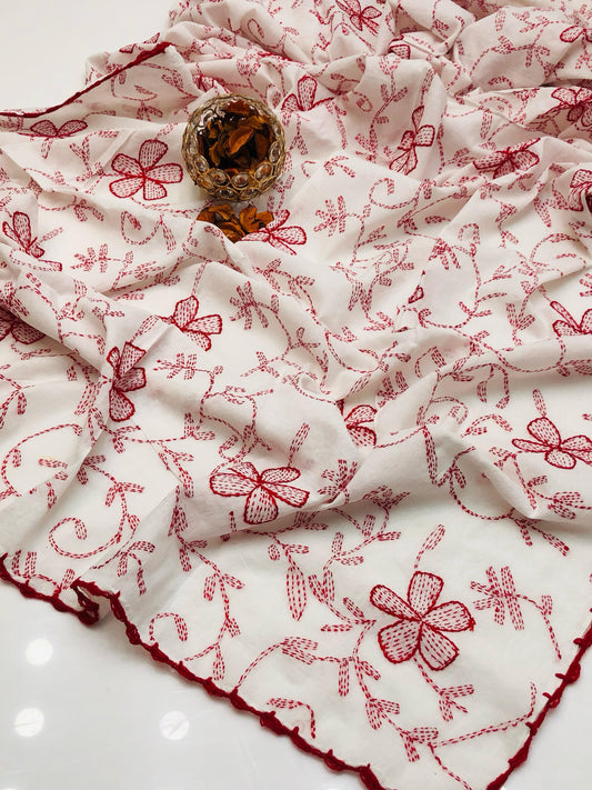 Handmade Lawn Dupatta