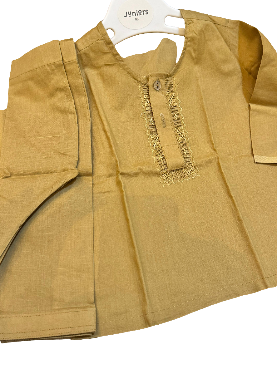 2 piece kid's shalwar kamez with handmade embroidery