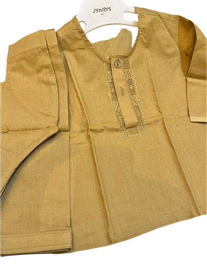 2 piece kid's shalwar kamez with handmade embroidery