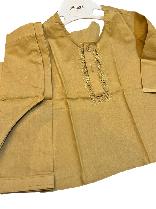 2 piece kid's shalwar kamez with handmade embroidery