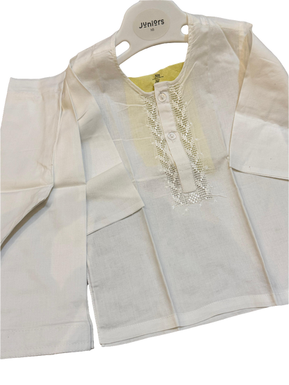 2 piece kid's shalwar kamez with handmade embroidery