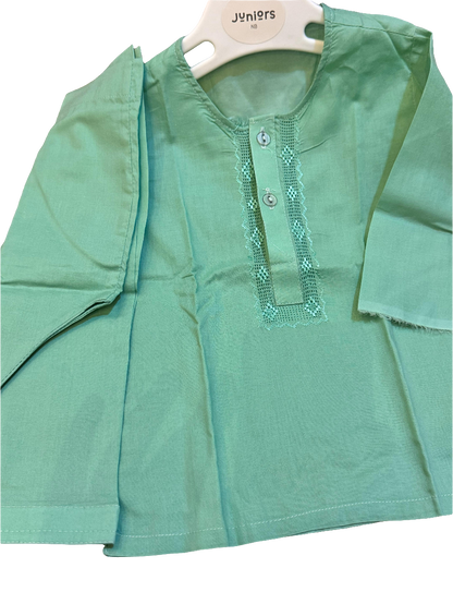2 piece kid's shalwar kamez with handmade embroidery