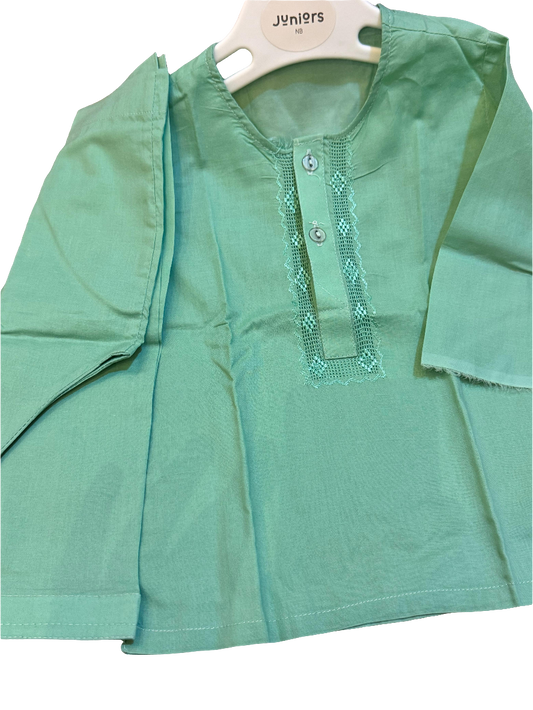 2 piece kid's shalwar kamez with handmade embroidery
