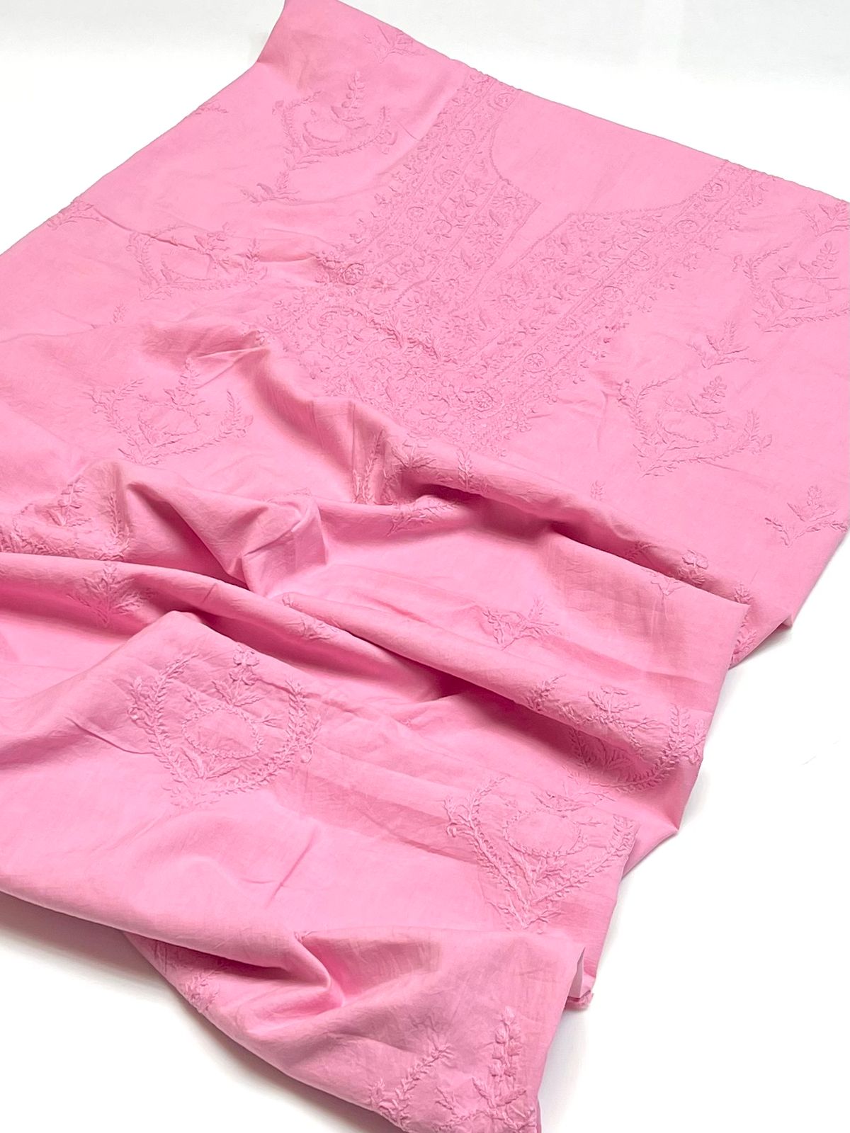 1 piece Handmade Lucknow chickenkari shirt.