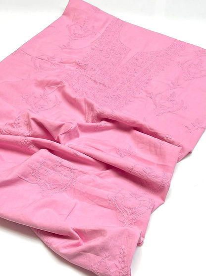 1 piece Handmade Lucknow chickenkari shirt.