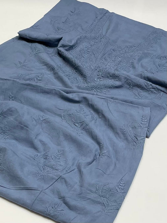 1 piece Handmade Lucknow chickenkari shirt.