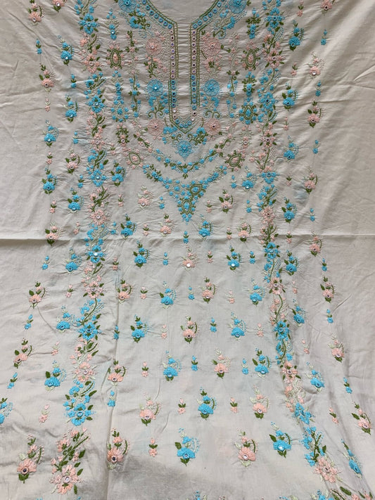 Branded Lawn Eden Pearl Designer shirt handmade embroidery