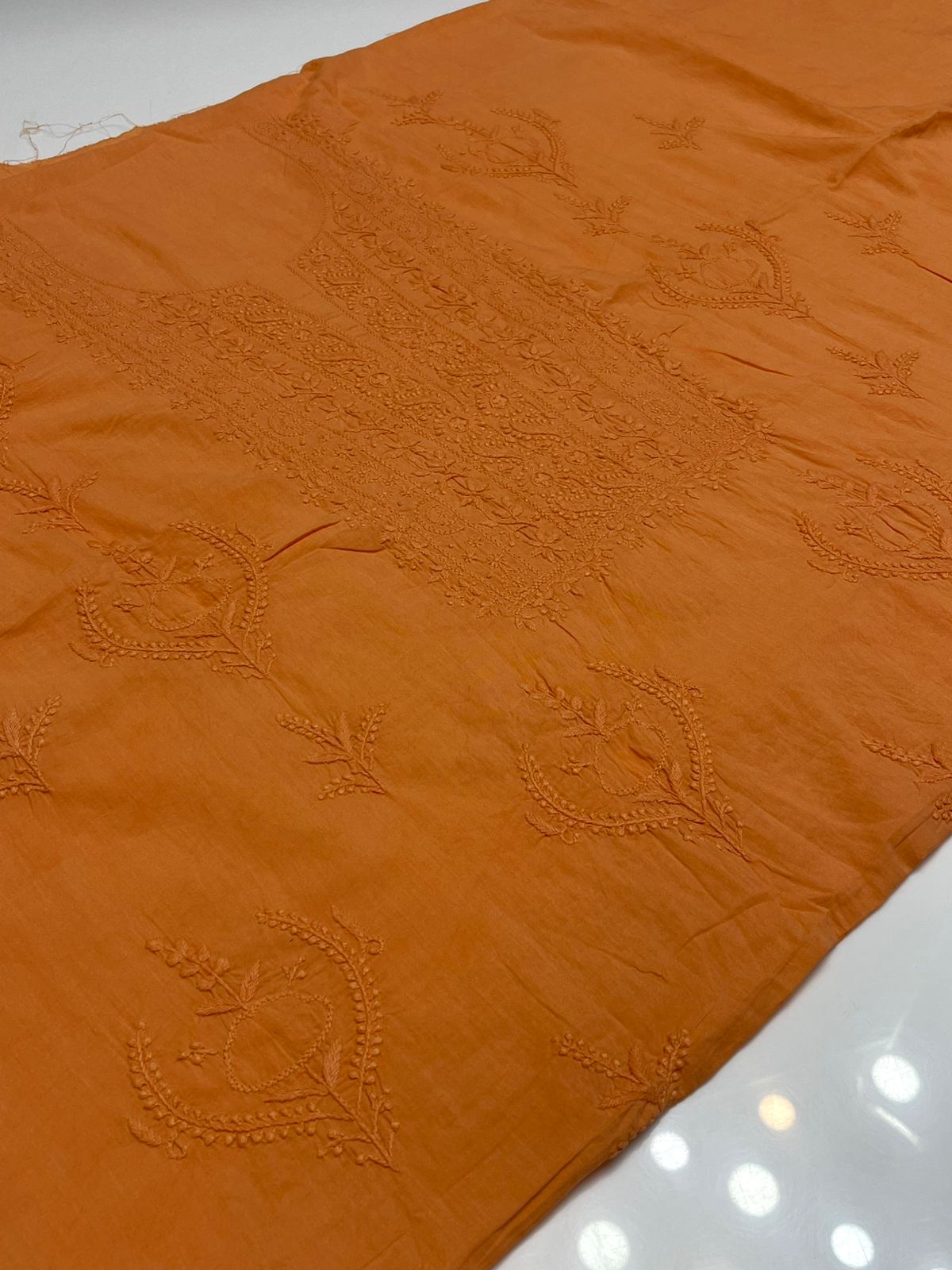 1 piece Handmade Lucknow chickenkari shirt.