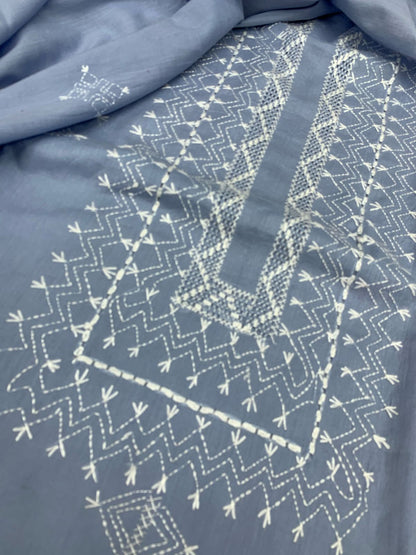 3-Piece Lawn Suit Tarkashi Work