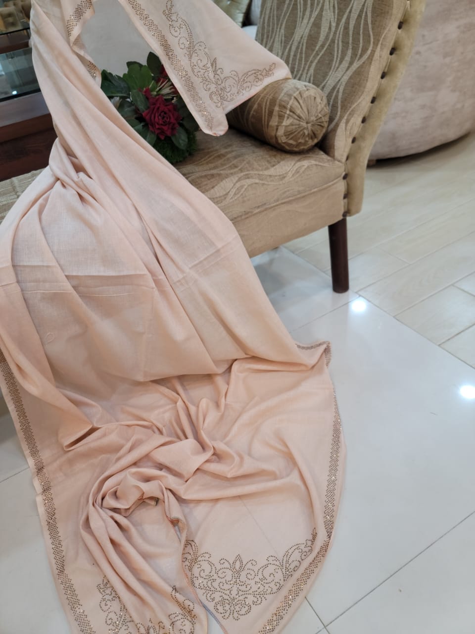 Lawn Stonework Dupatta