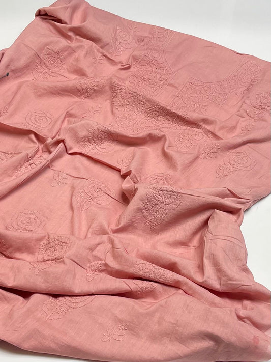 1 piece Handmade Lucknow chickenkari shirt.